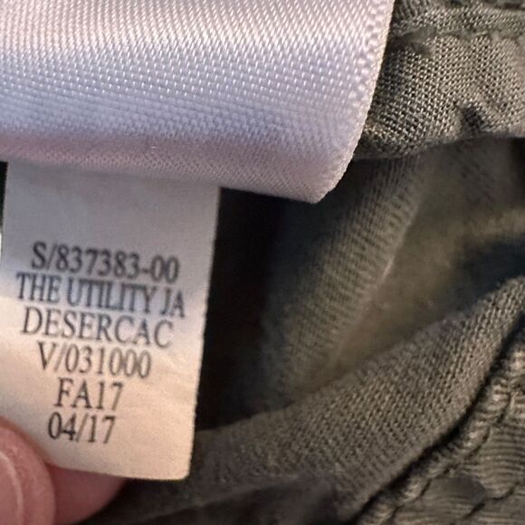 GAP Women's Army Green Snap and Full Zip Stretchy Utility Jacket Size XS - Picture 3 of 8